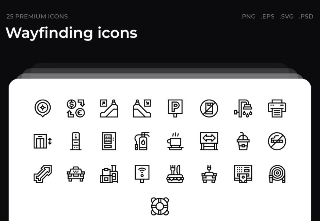 25 Unique Customizable Icons Set