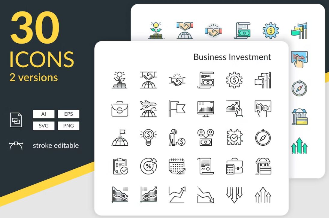 30 Business Investment cons Set
