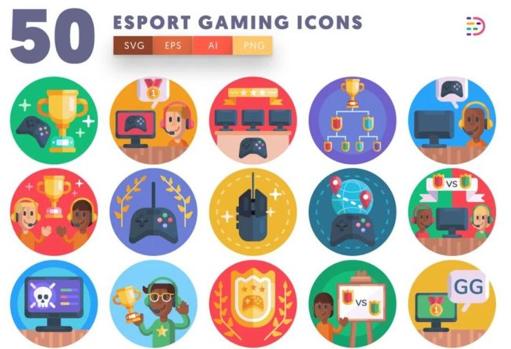 15+ eSports Icons Ai EPS PNG Free Download