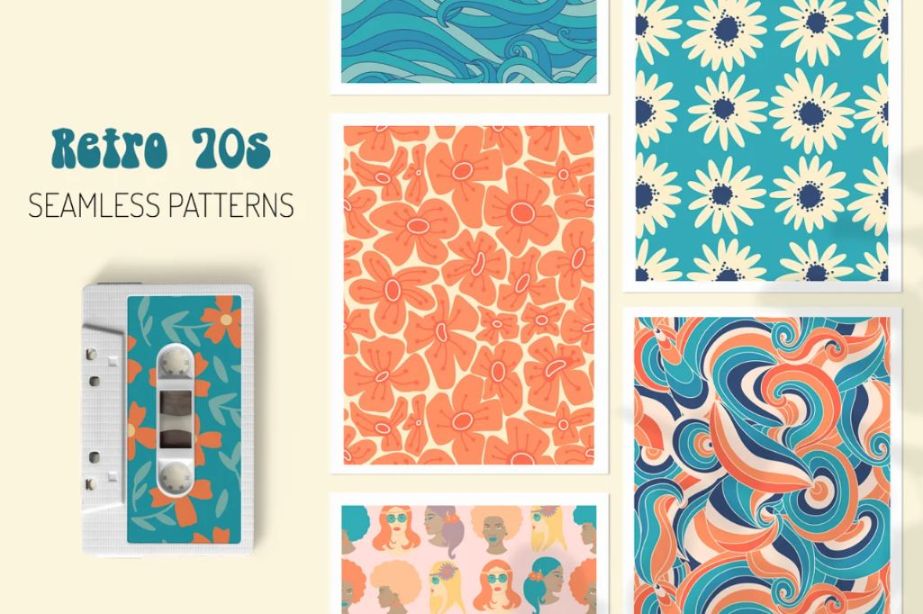 70s Seamless Pattern Designs