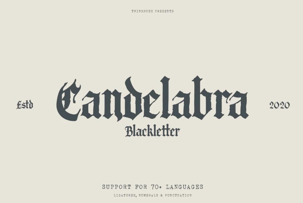 Creative Blackletter Style Fonts