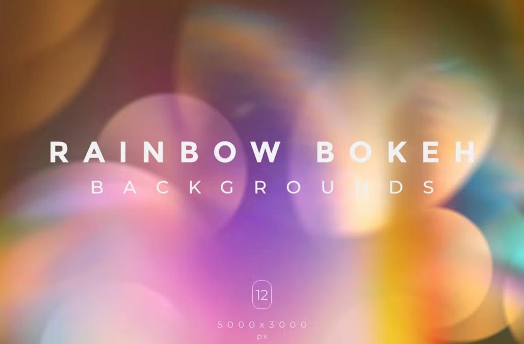 Creative Rainbow Bokeh backgrounds