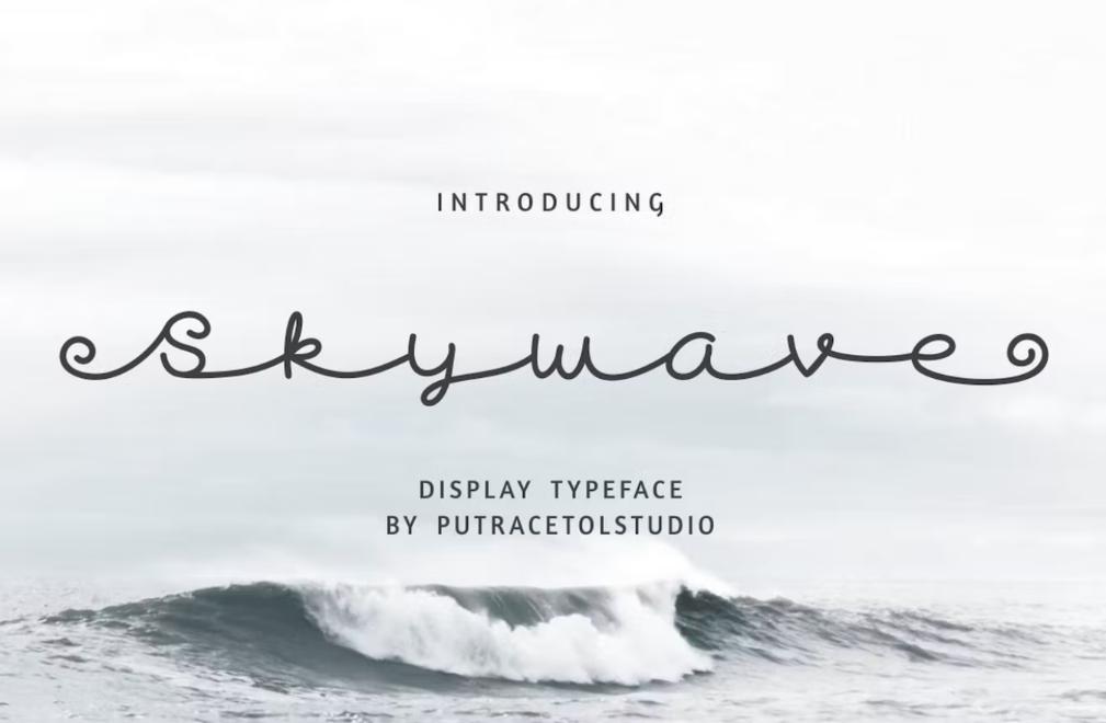 Creative Wavy Display Typeface