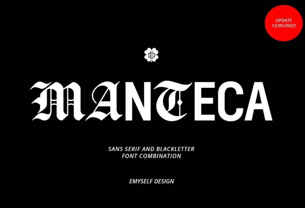 Creative blackletter Disolay Font