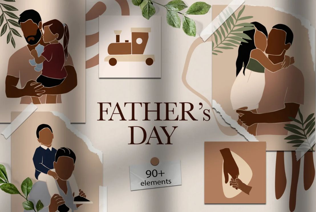 Creative fathers Day Event Vectors