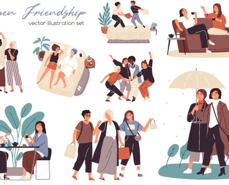 15+ Friends Illustrations Ai PNG Free Download