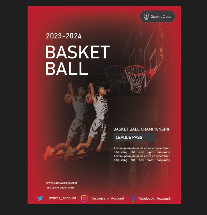 Free Basketball Flyer Template PSD