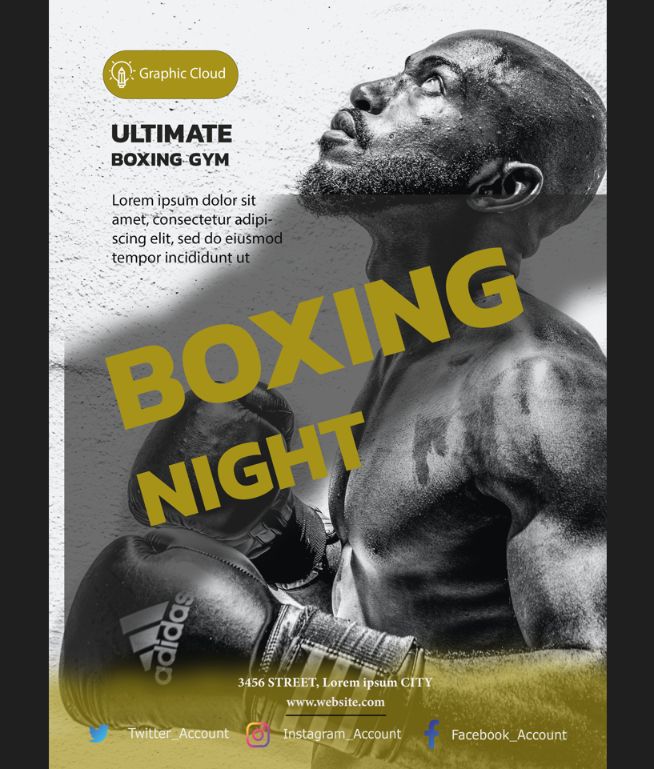 Free Boxing Flyer Template