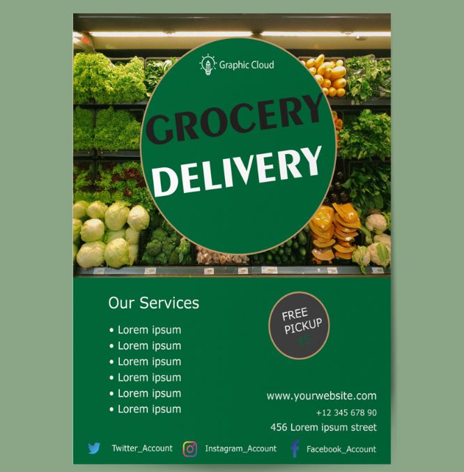 Free Grocery Flyer Template