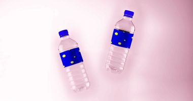 Free Plastic Water Bottle Mockup PSD