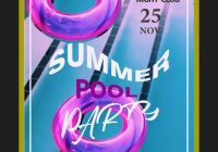 Free Pool Party Flyer