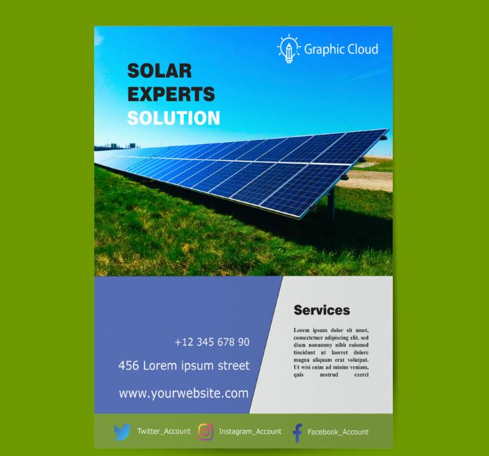 Free Solar Experts Flyer Template