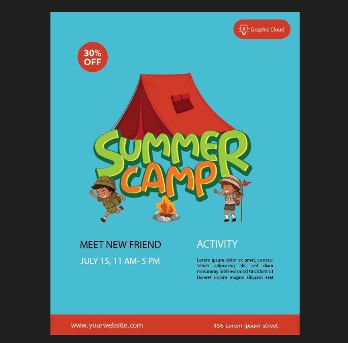 Free Summer Camp Flyer