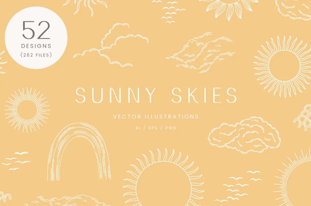 Free Summer Sky Illustrations