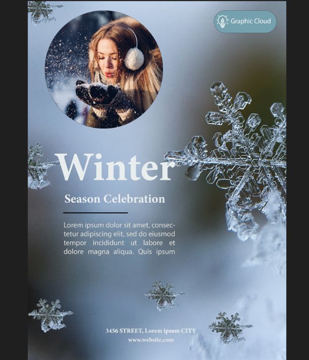Free Winter Holidays Flyer