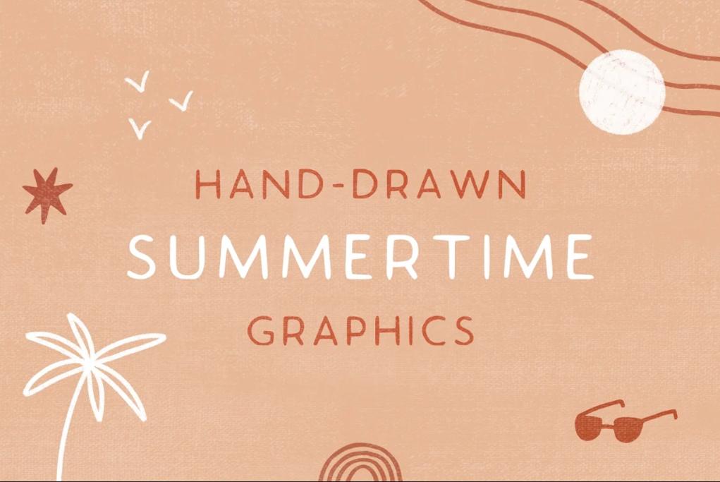 Hand Drawn Summer Illustrations Set