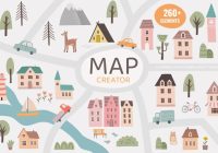 Kids Map Illustrations