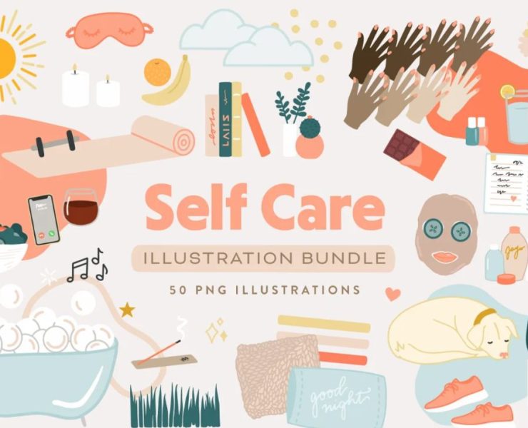 15+ Free Self Care Illustrations Ai PNG Download