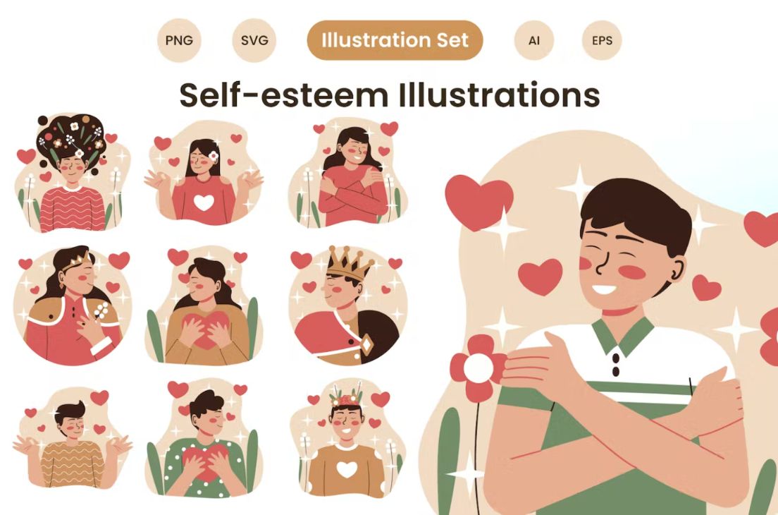 High Quality Self Esteem Illustrations