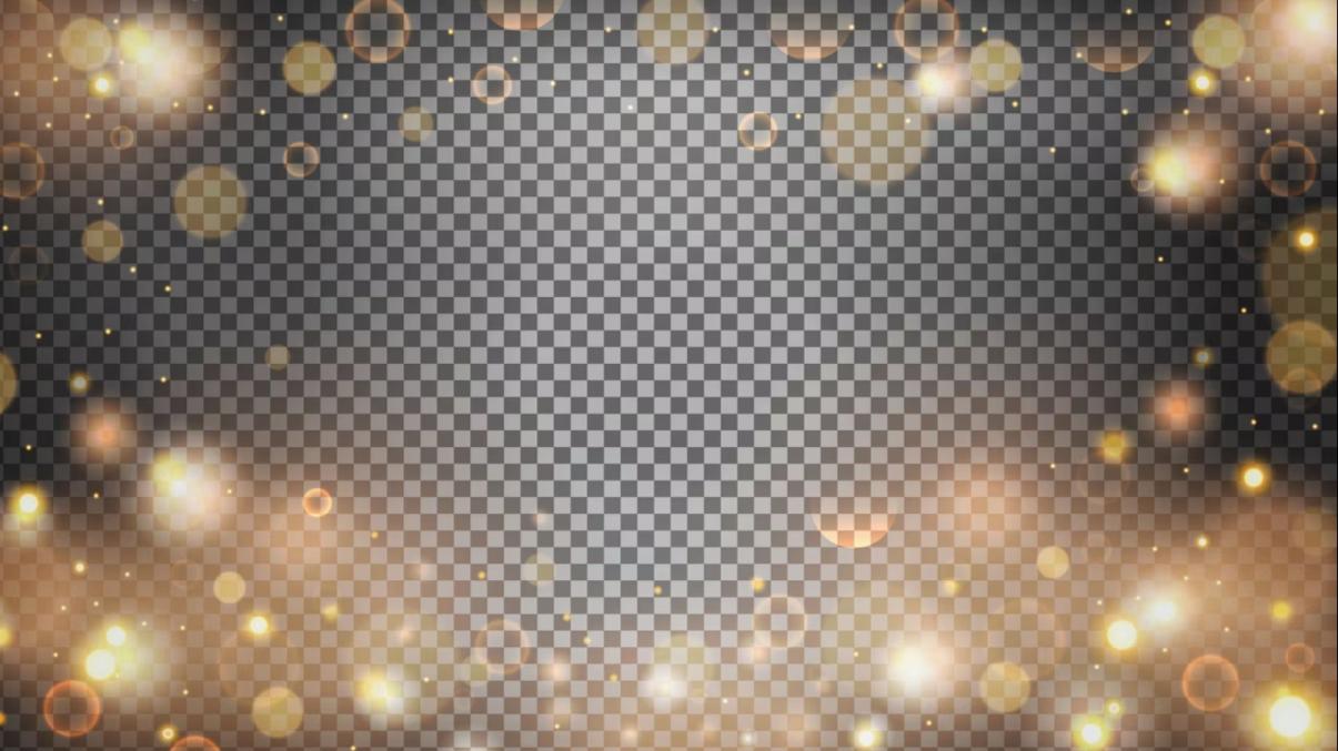 Isolated Bright Bokeh Background