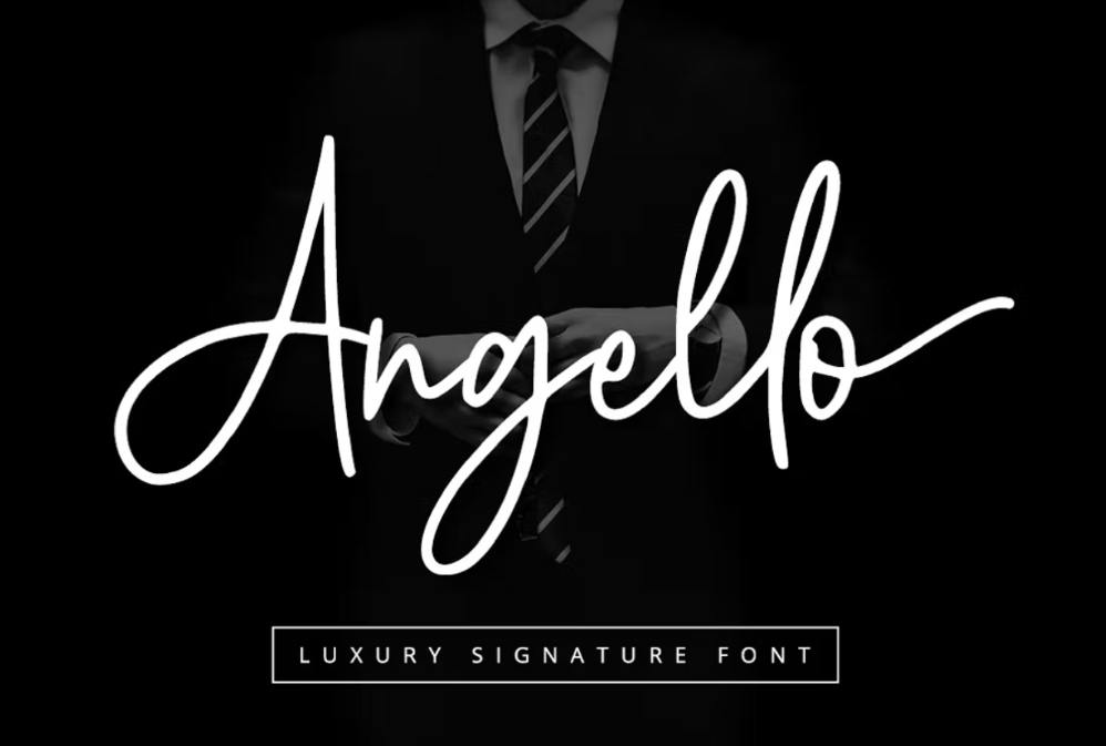 Luxury Signature Display Font