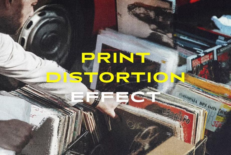 Print Distortion Photo Effect