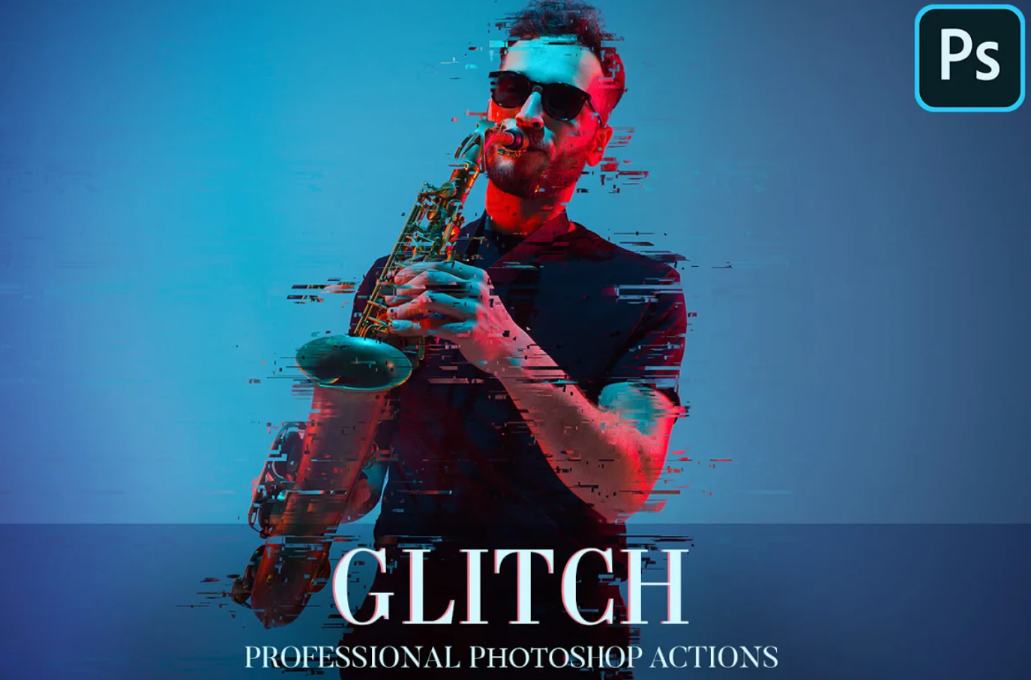 Professional Glitch Photo Effects