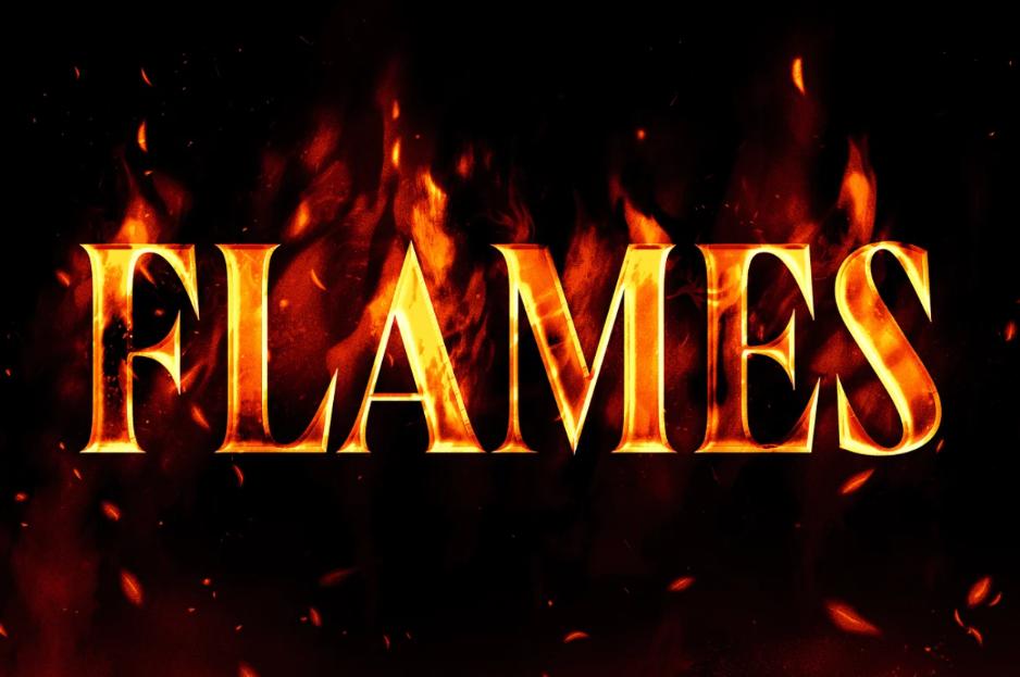 Realistic Flames Style Effect