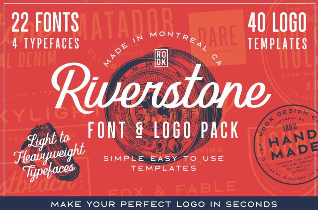 Retro Fonts and Logo Pack