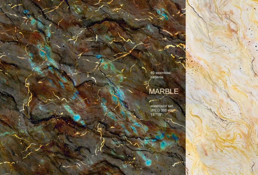 Seamless Marble Textures Set