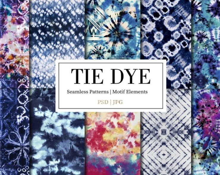 Tie Dye Seamless Patterns