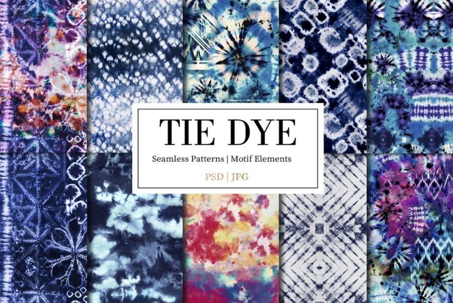 Seamless Tye Dye Pattern Design