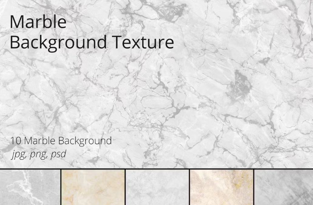 10 Unique Marble Backgrounds Set