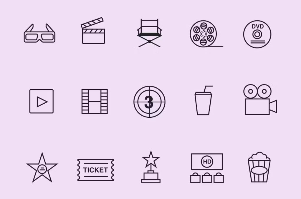 15 Outline Icons Set