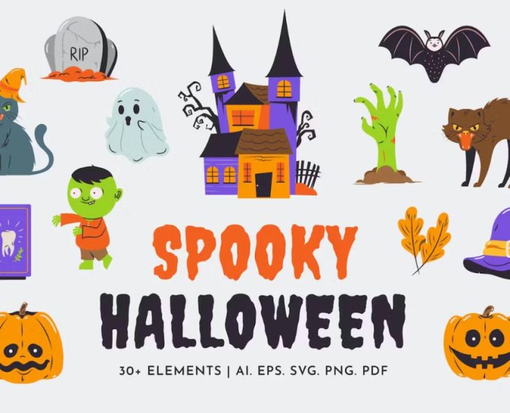15+ Spooky Illustrations Ai PNG Download