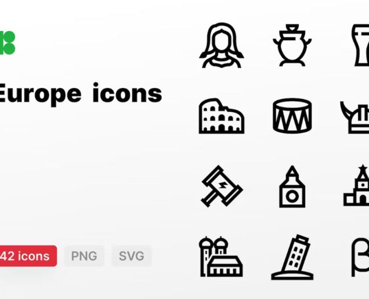 15+ European Icons EPS PNG Ai FREE Download