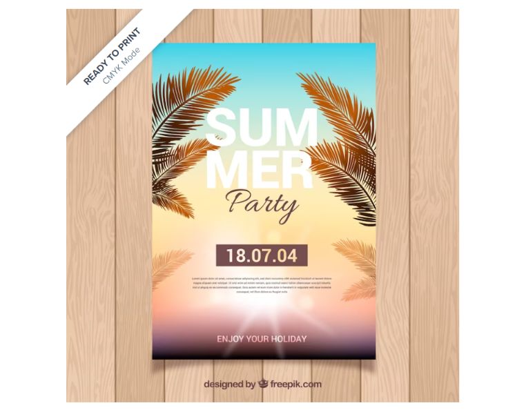 Beach Party Poster Design