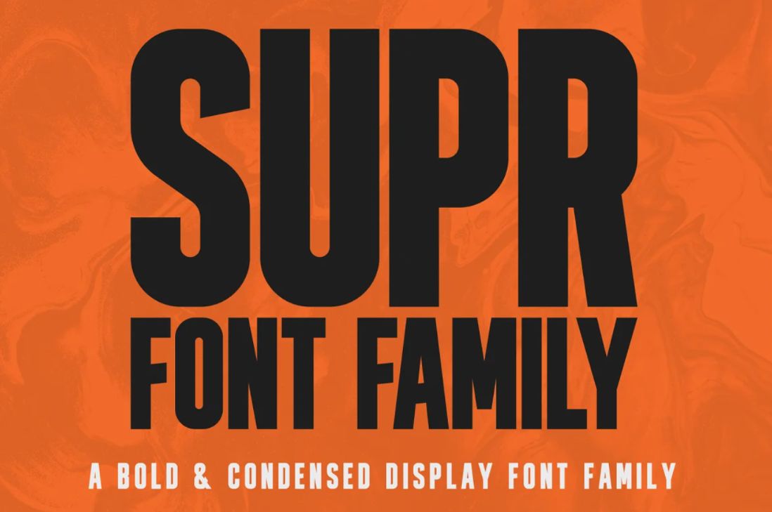 Bold and Condensed Display Font
