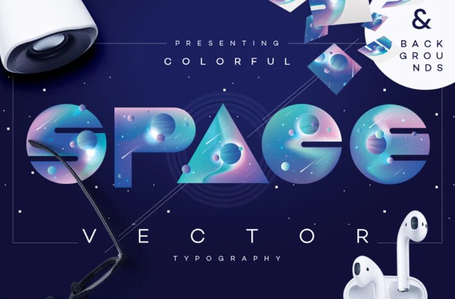 Colorful Vector Display Font