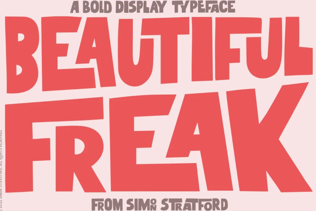 Creative Bold Display Typeface