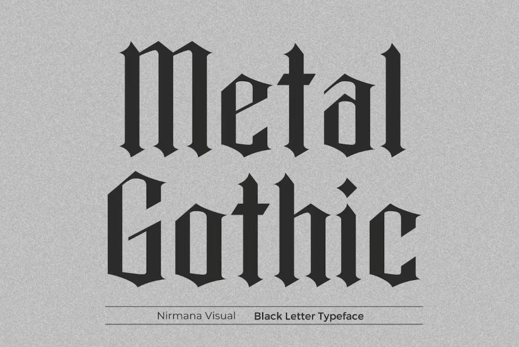 Creative Gothic Display Typeface