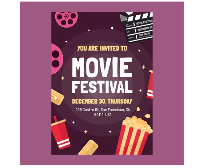Editable Movie Festival Flyer