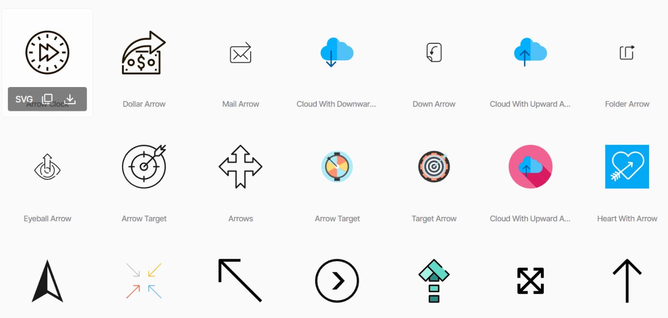 Free Arrow Icons Set