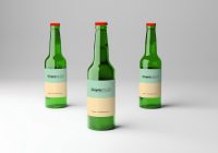 Beer Bottle Mockup PSD