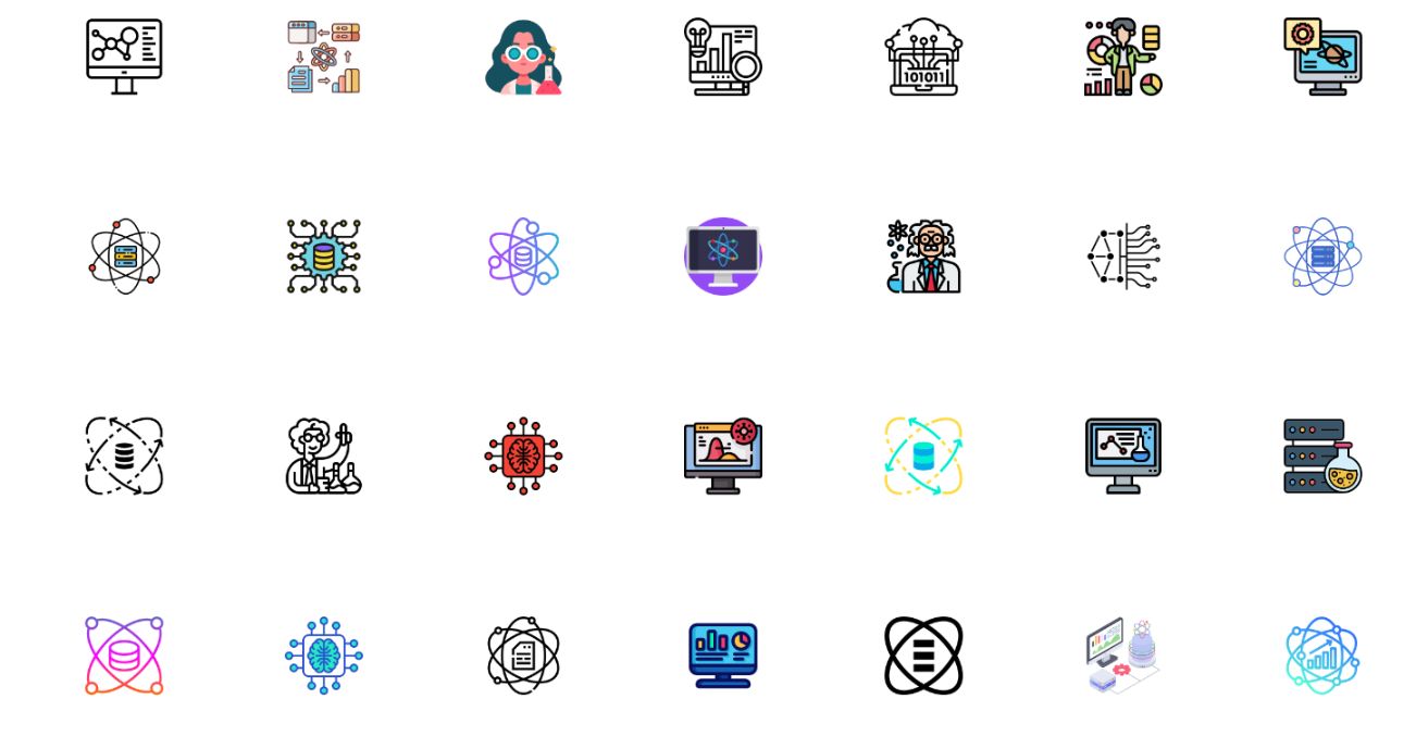 Free Data Science Icons Set