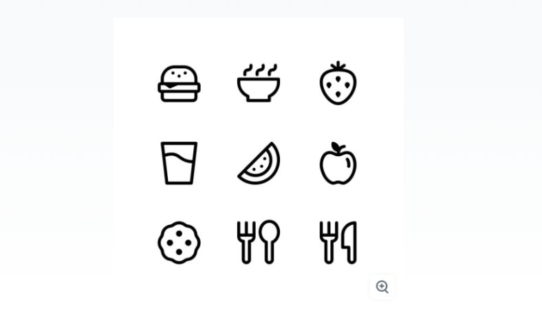 Free Line Food Icons Set