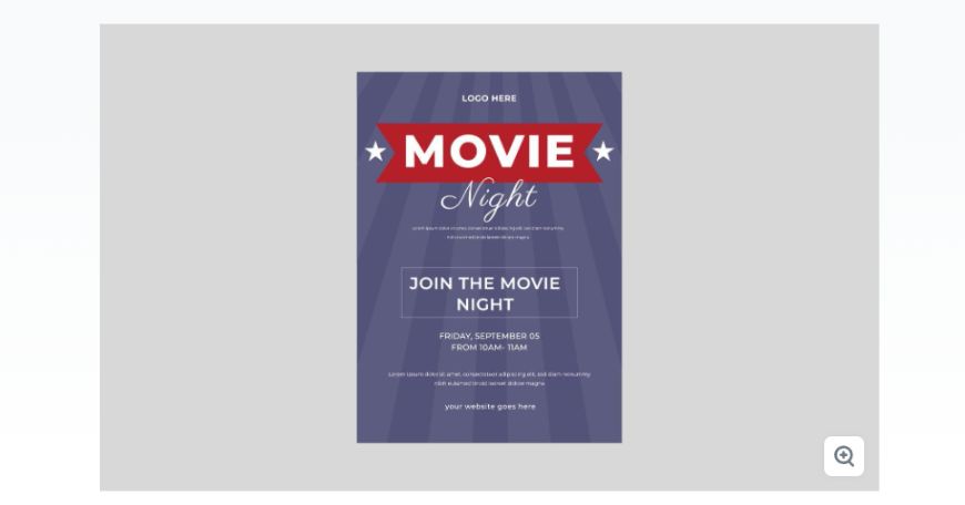 Free Movie Night Flyer Design