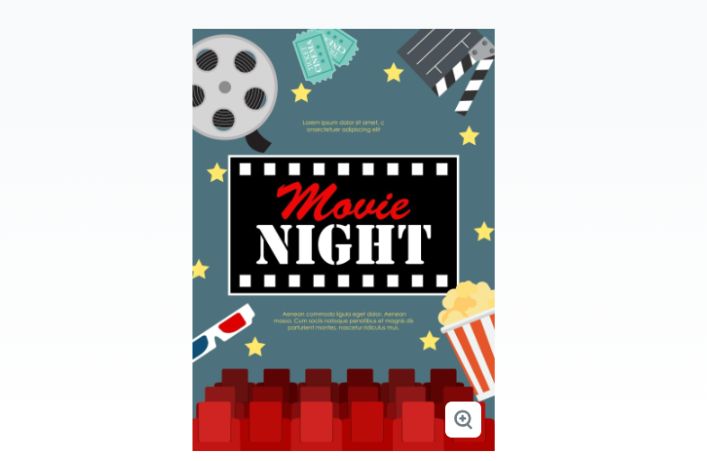 Free Movie Night Poster