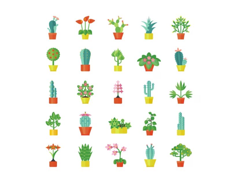 Free Plant Vector Icons Set