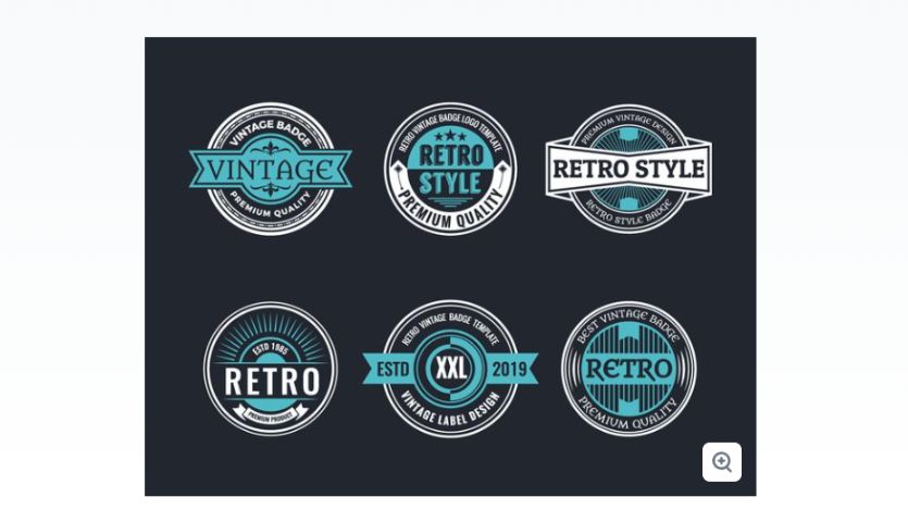 Free Retro Style Badges Set